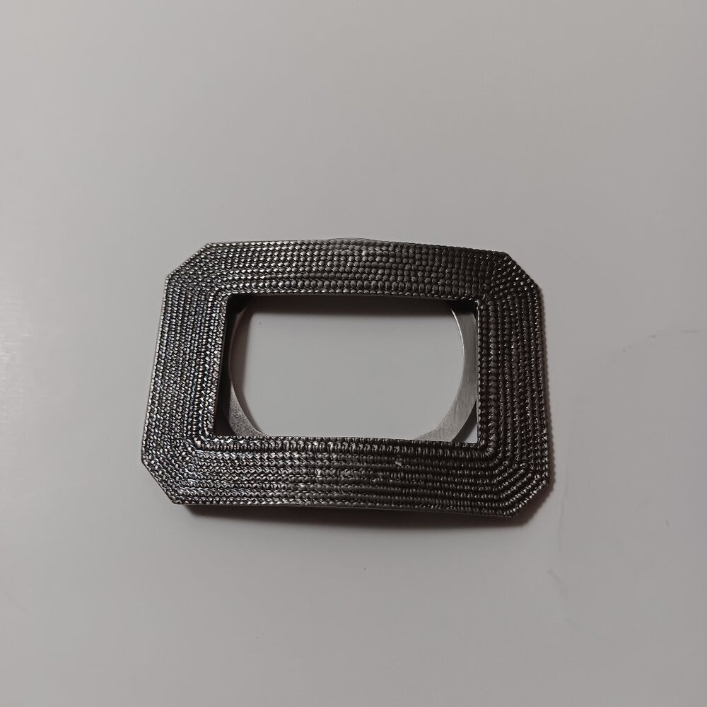 Signed  Lieba USA Buckle ring Modern  Minimalist